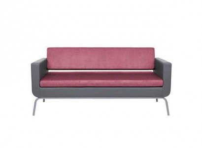Grau-Rosa Dreisitzer Luxus 3-Sitzer Hochwertiges Polster Designer Couch